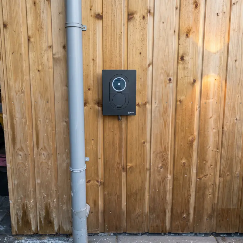 Installatie van laadpaal