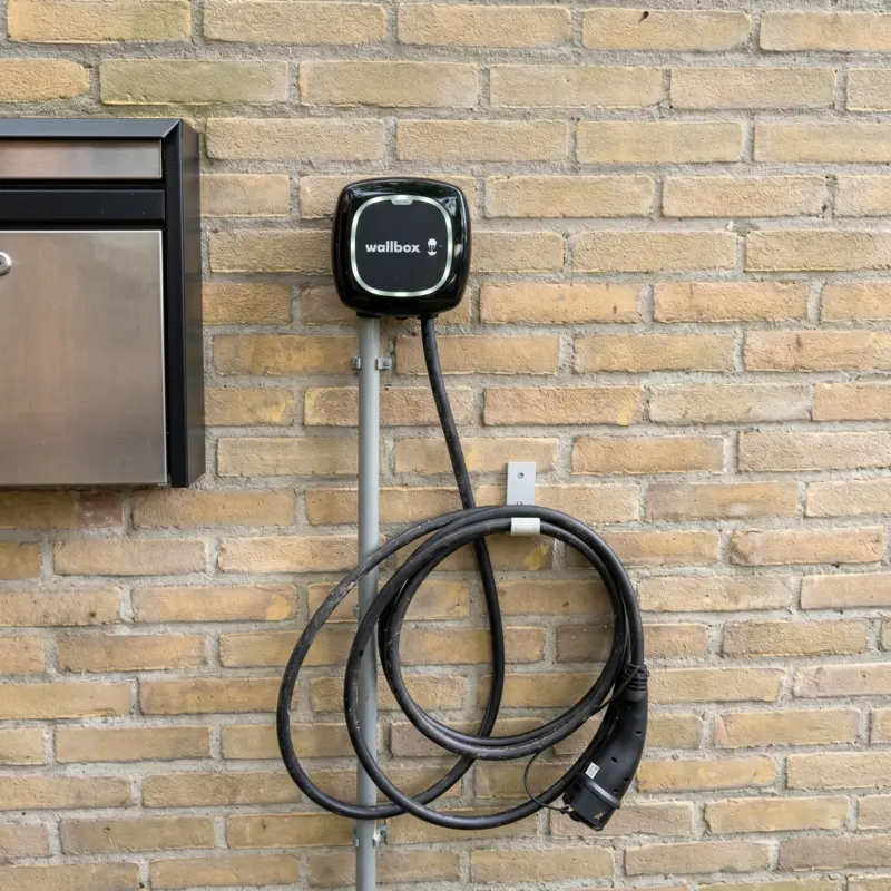 Installatie van laadpaal