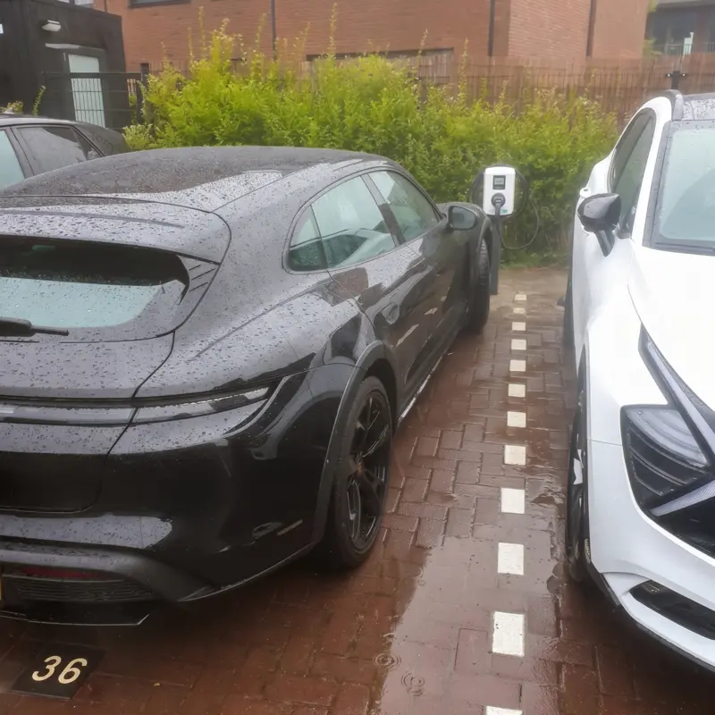 Installatie van laadpaal